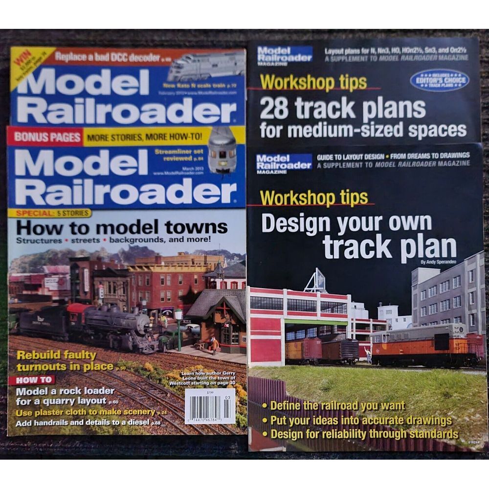 Model Railroader Magazine 2013 Workshop Tips Locomotive Train Hobby Craft Build